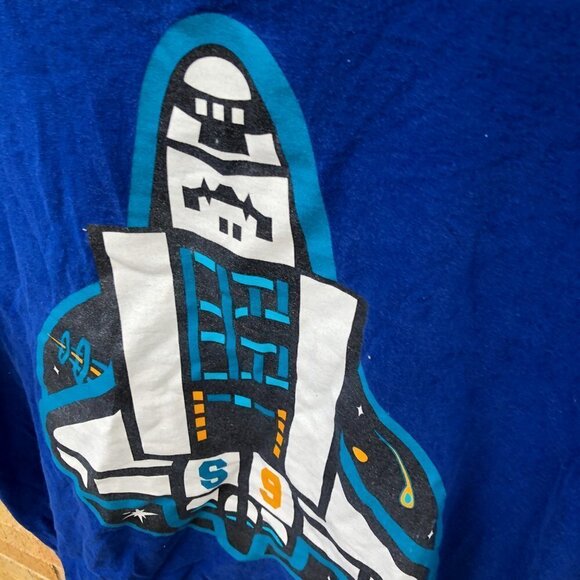 Billionaire Boys Club T Shirt Big Spaceship Logo XL Blue - Picture 7 of 7